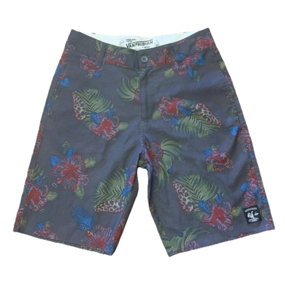 Vanphibian Vans Hybrid Shorts Mens 30 Floral Lightweight Quick Dry Outdoor Board